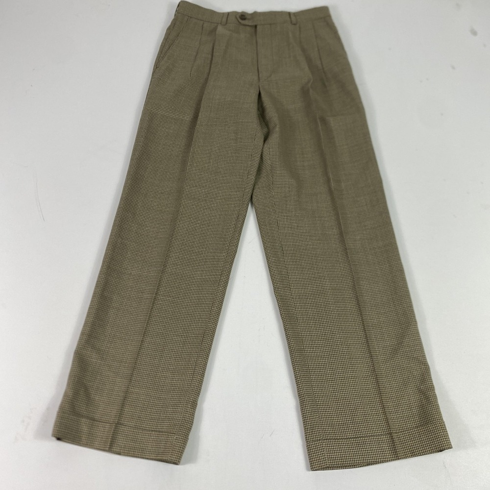 Lauren Ralph Lauren Women's Tan Plaid Tailored Pants